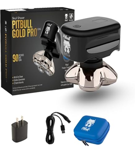 Amazon.com: Skull Shaver Pitbull Gold PRO Head Rotary Shaver and